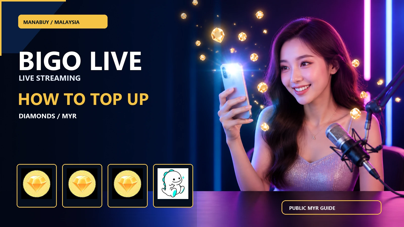How to Top Up Bigo Live Diamonds in Malaysia with ManaBuy