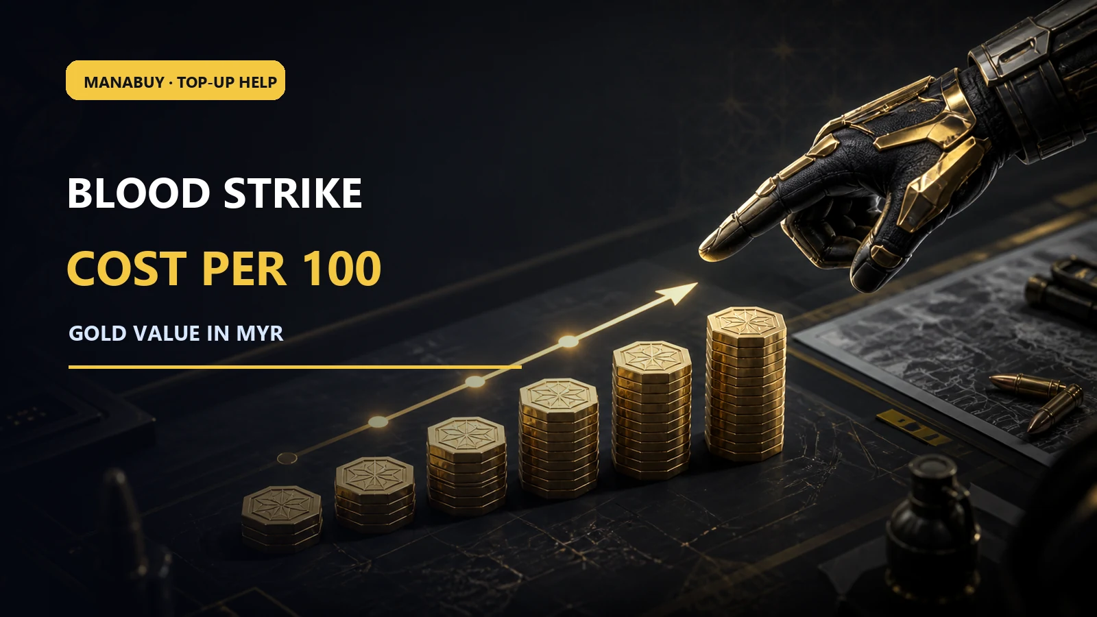 Blood Strike Gold Cost per 100 in Malaysia on ManaBuy