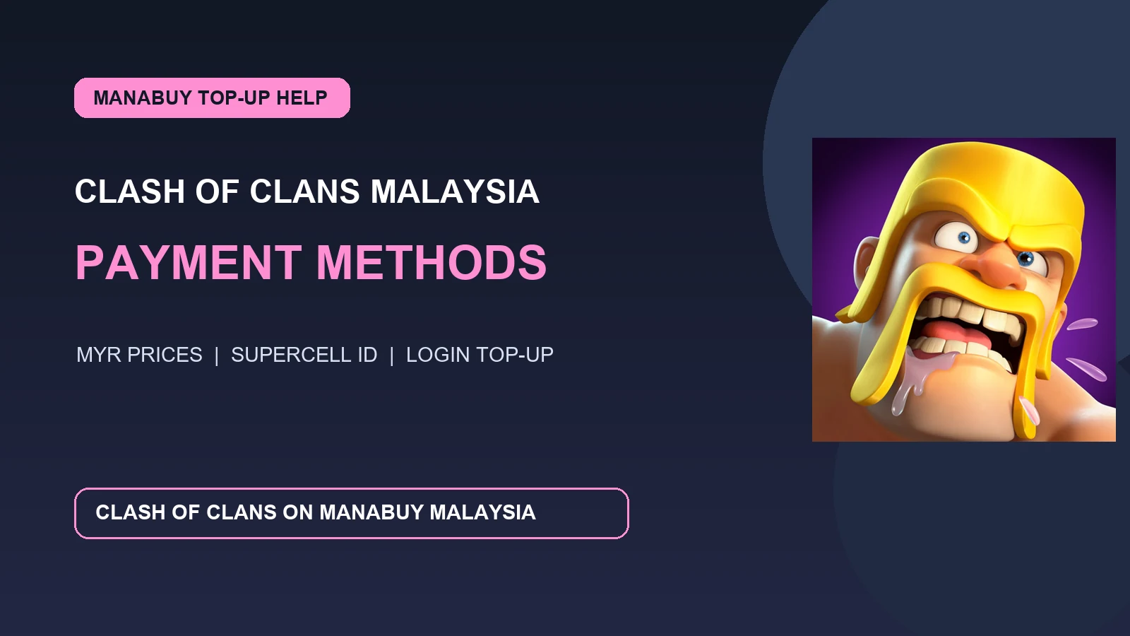 Clash of Clans Payment Methods and Fees in Malaysia on ManaBuy