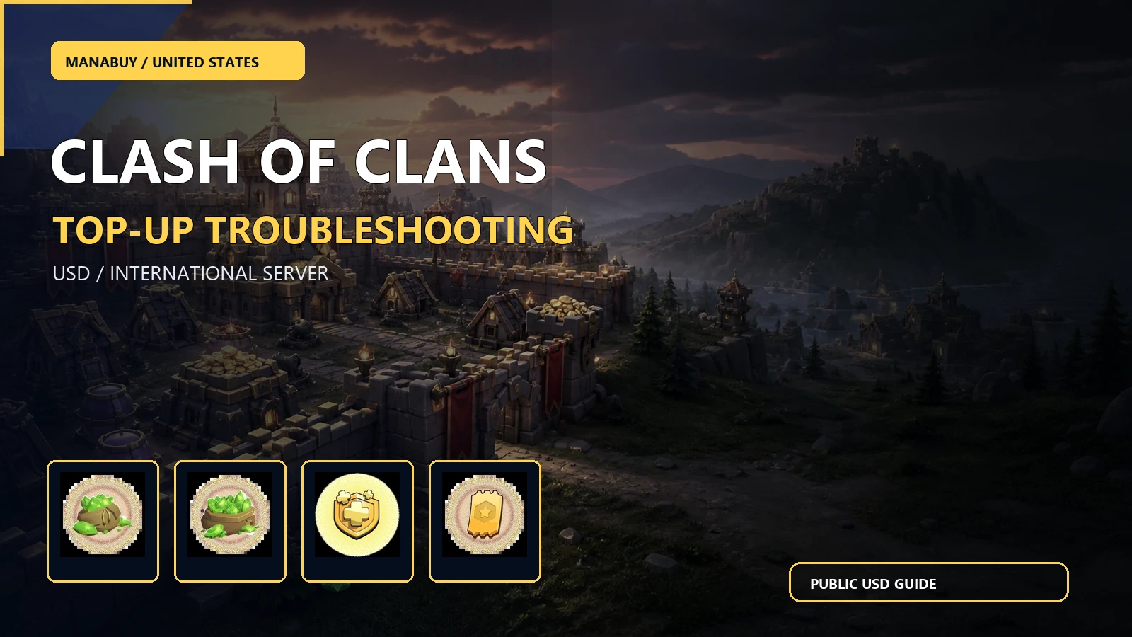 Clash of Clans Payment or Login Top-Up Failed in the US