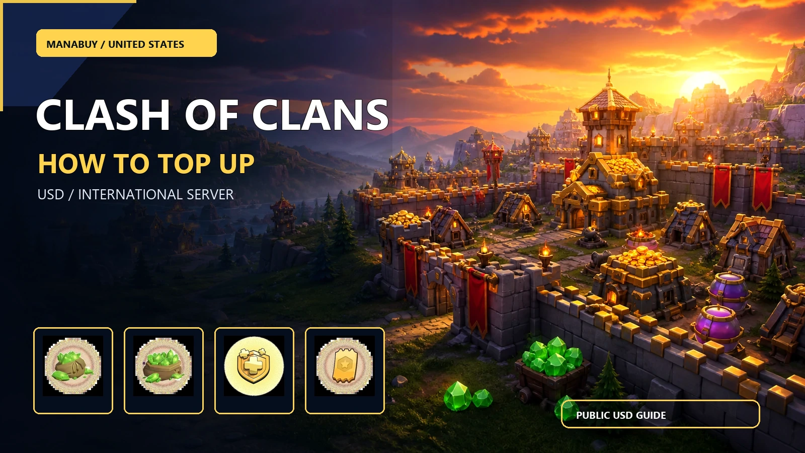 How to Top Up Clash of Clans in the US with ManaBuy