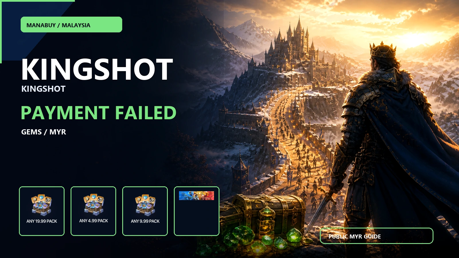 Kingshot Payment or Login Top-Up Failed in Malaysia