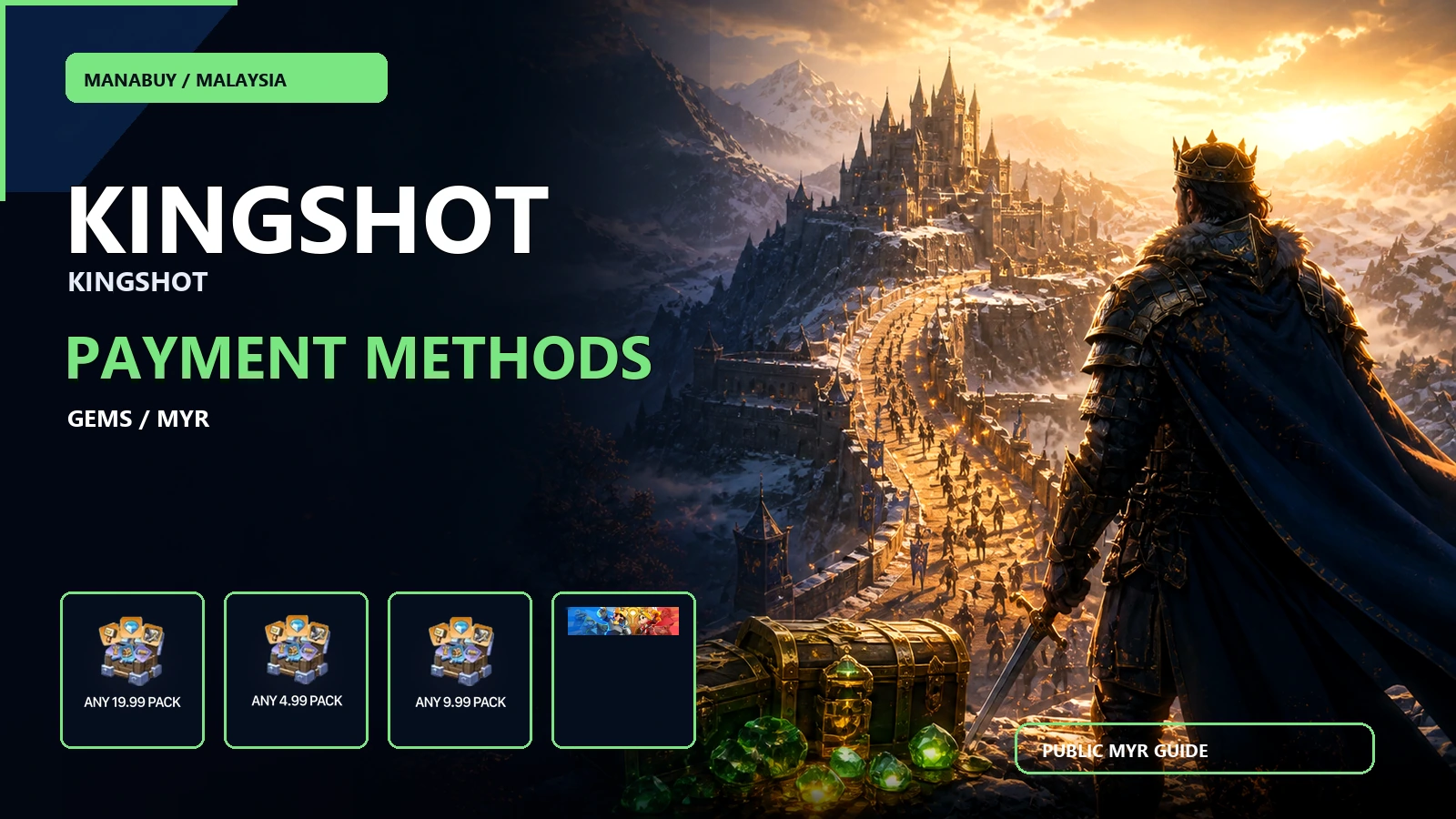 Kingshot Payment Methods in Malaysia on ManaBuy