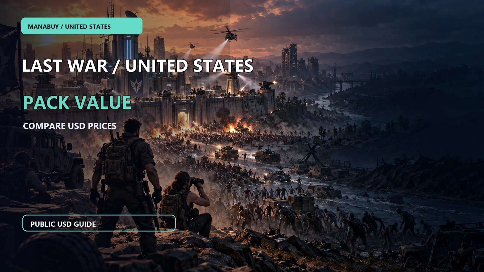 Last War: Survival Pack Value in the US: ManaBuy Price Comparison