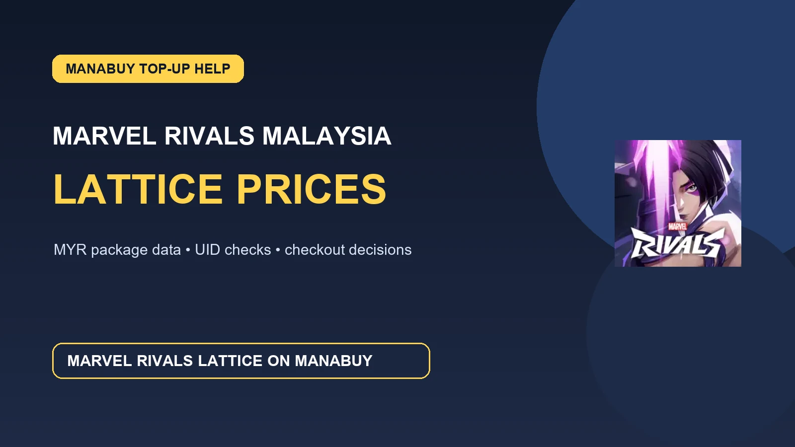 ManaBuy Marvel Rivals Lattice Prices in Malaysia: MYR Package Guide