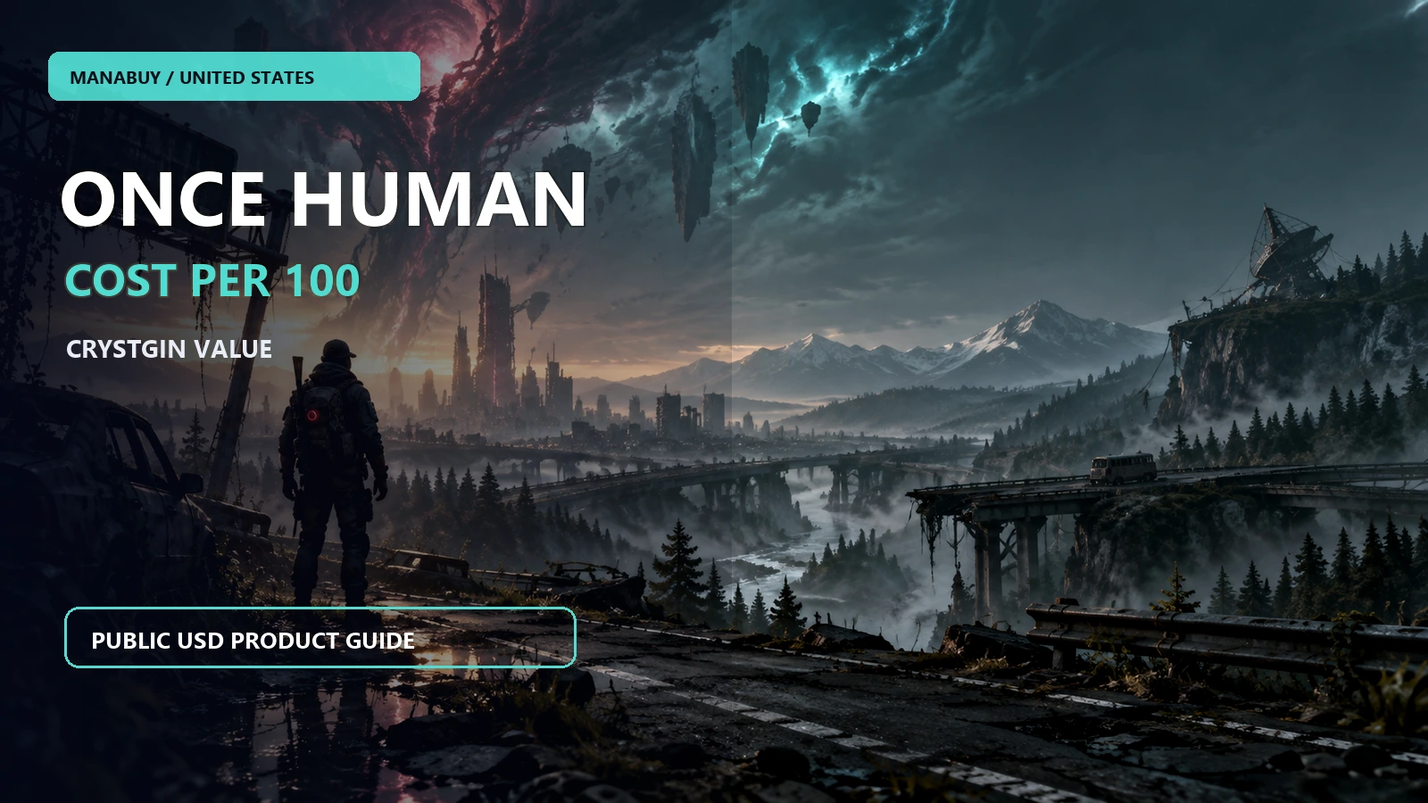 Once Human Crystgin Cost per 100 in the US on ManaBuy