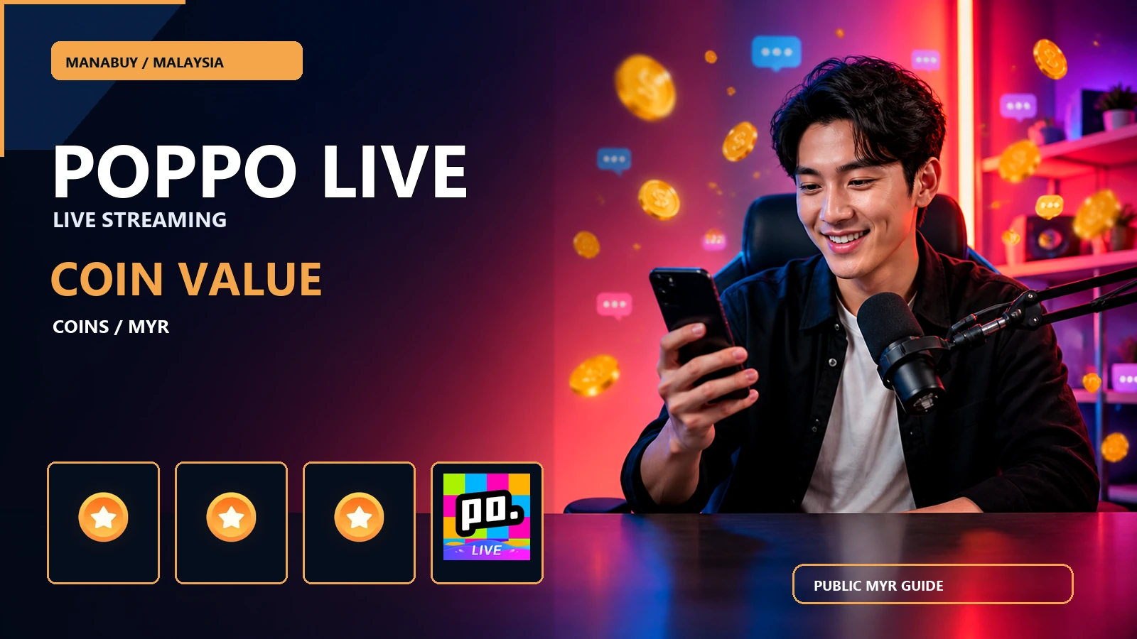 Poppo Live Coin Value in Malaysia: ManaBuy Price Comparison