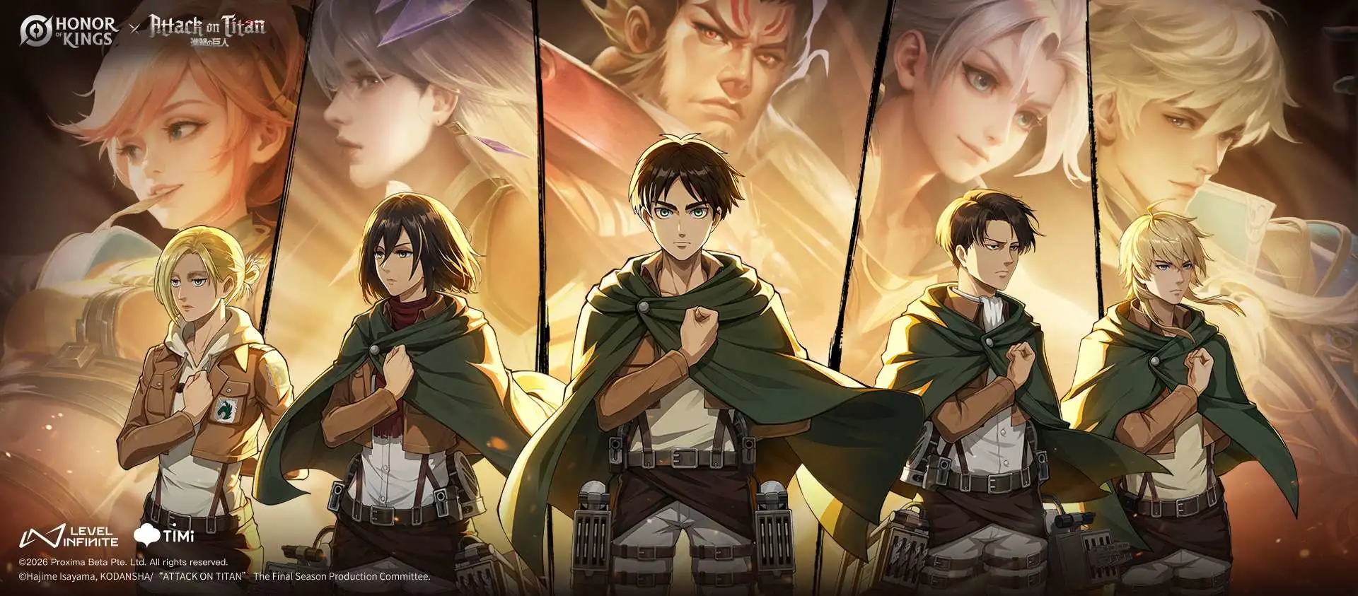 Honor of Kings x Attack on Titan Skins Guide
