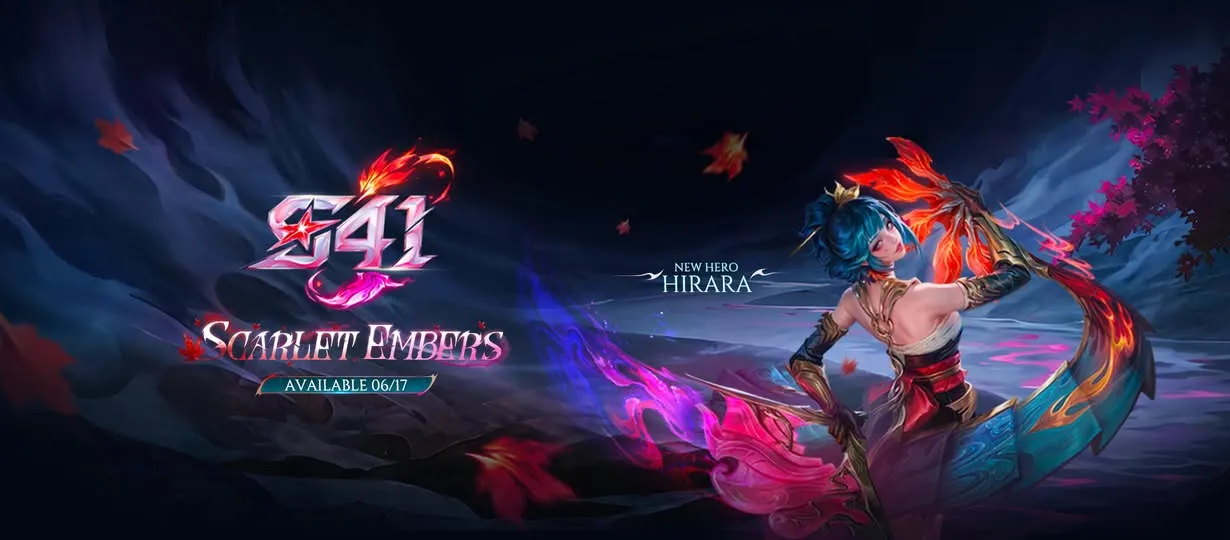 MLBB S41 Scarlet Embers new hero Hirara release banner
