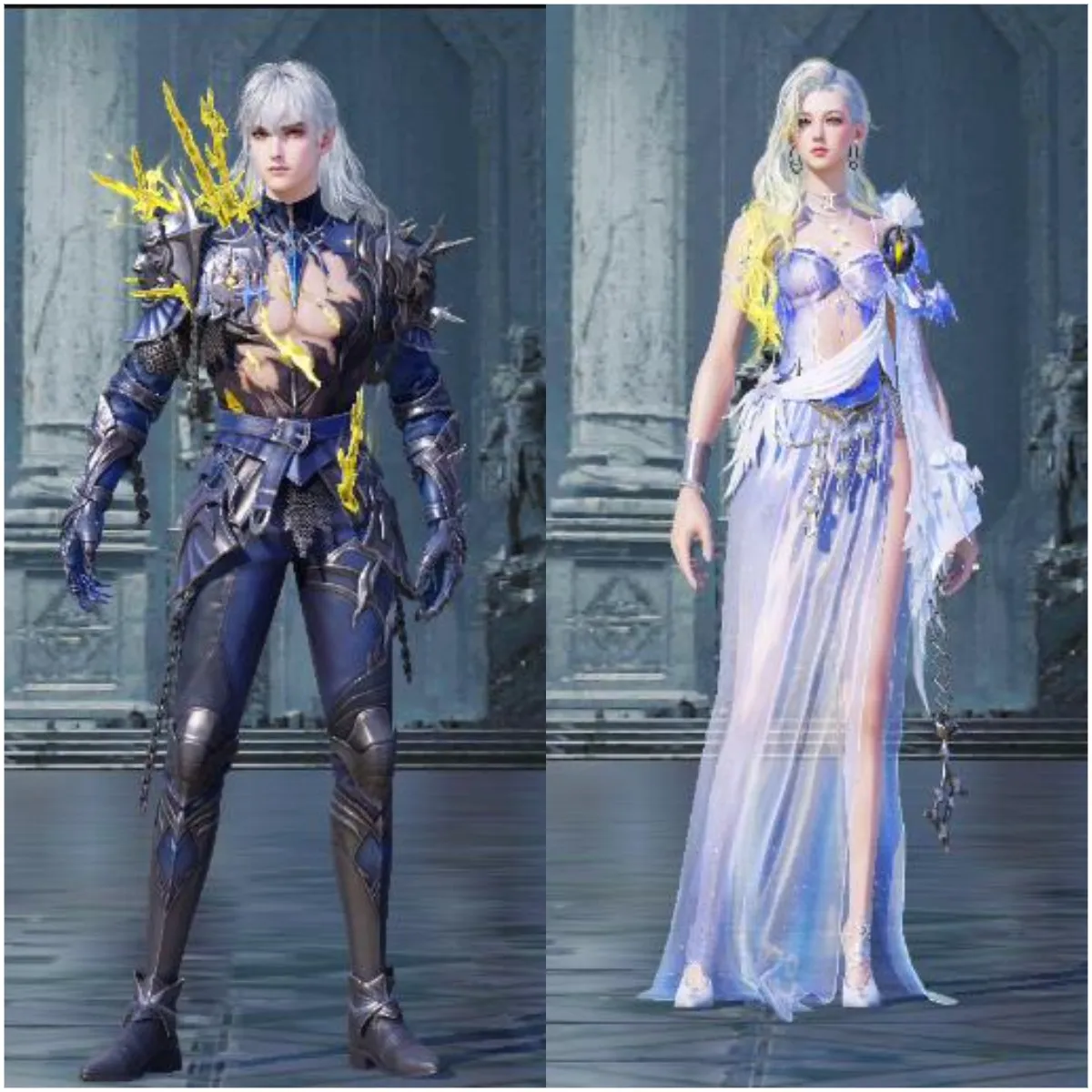 PUBG MOBILE Dioscuri dual-form outfit preview