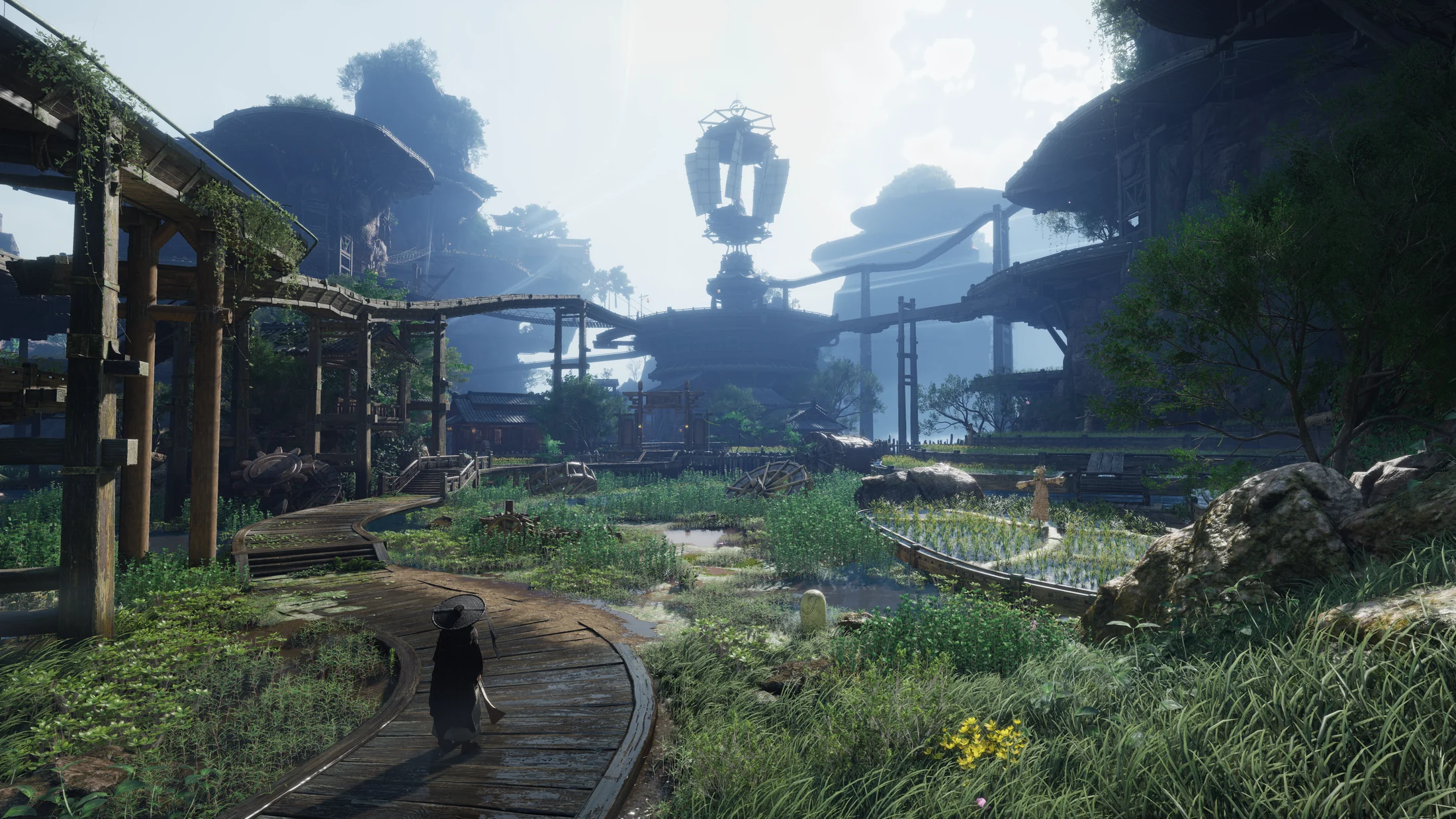 Official panoramic view of the Hidden Mountain region in Where Winds Meet Version 2.0