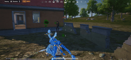 PUBG MOBILE Druvaen X-Suit Frostフォームの6-Star Ace Eliminator Broadcast GIF
