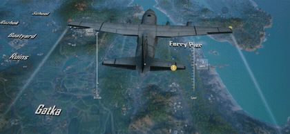 PUBG MOBILE Druvaen X-Suit FrostフォームのEarthly Pedestal Glider GIF