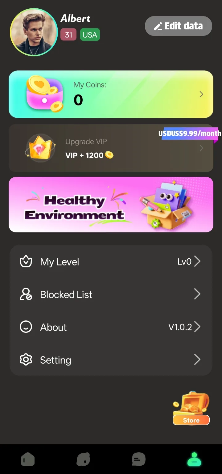 YoHoでプロフィールを開いてID確認へ進む画面