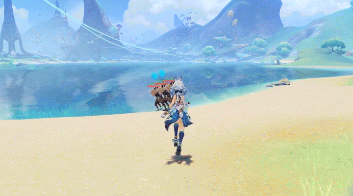 原神 ムアラニ サメサメウェーブブレイカー モーションGIF