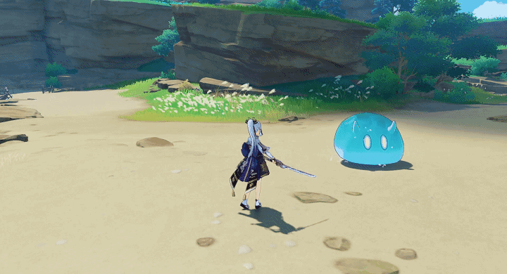 原神 神里綾華 神里流・氷華 モーションGIF