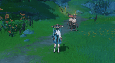 原神 放浪者 羽画・風姿華歌 モーションGIF