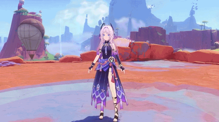 原神 シトラリ 霜暁の黒星 モーションGIF