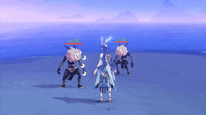 原神 ラウマ 聖言のルノ・永夜の眠り モーションGIF