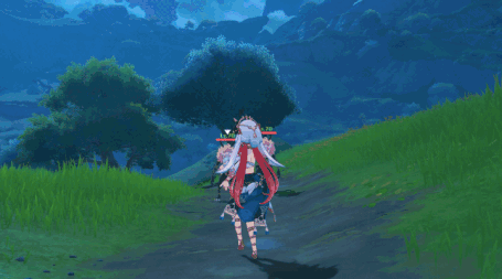 原神 ニィロウ 七域のダンス モーションGIF