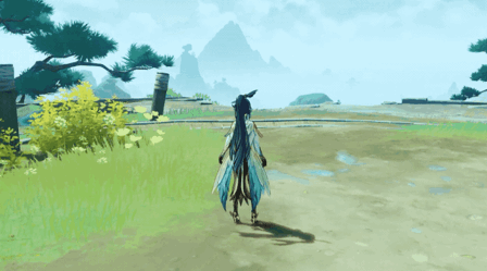 原神 閑雲 清風散花の詞 モーションGIF
