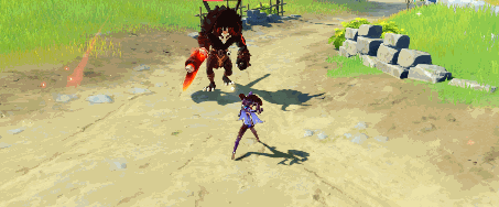 Mona Ripple of Fate skill GIF