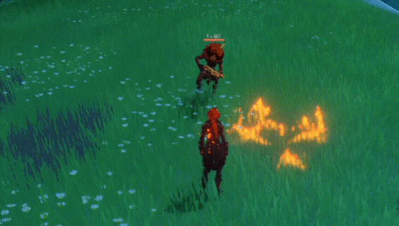 Diluc Dawn skill GIF