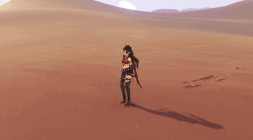 Dehya Sandstorm Assault skill GIF