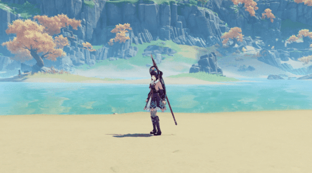 Yun Jin Cloud-Grazing Strike skill GIF