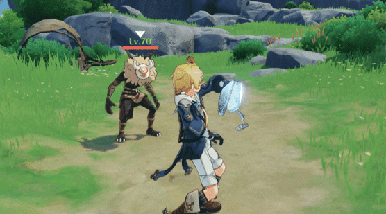 Mika Skyfeather Song skill GIF