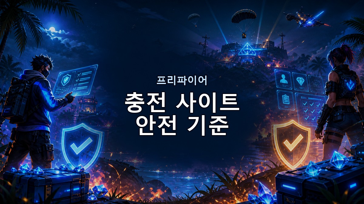프리파이어 충전 사이트 안전 기준: UID와 주문 확인