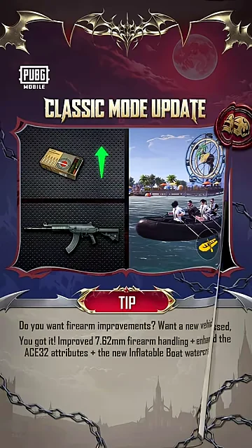 PUBG MOBILE V4.6 Classic Mode Updateの画面