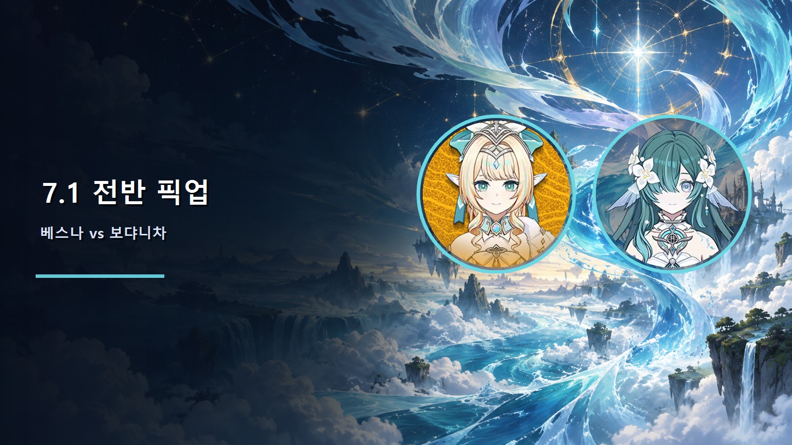 원신 7.1 전반 픽업: 베스나·보댜니차 선택 가이드