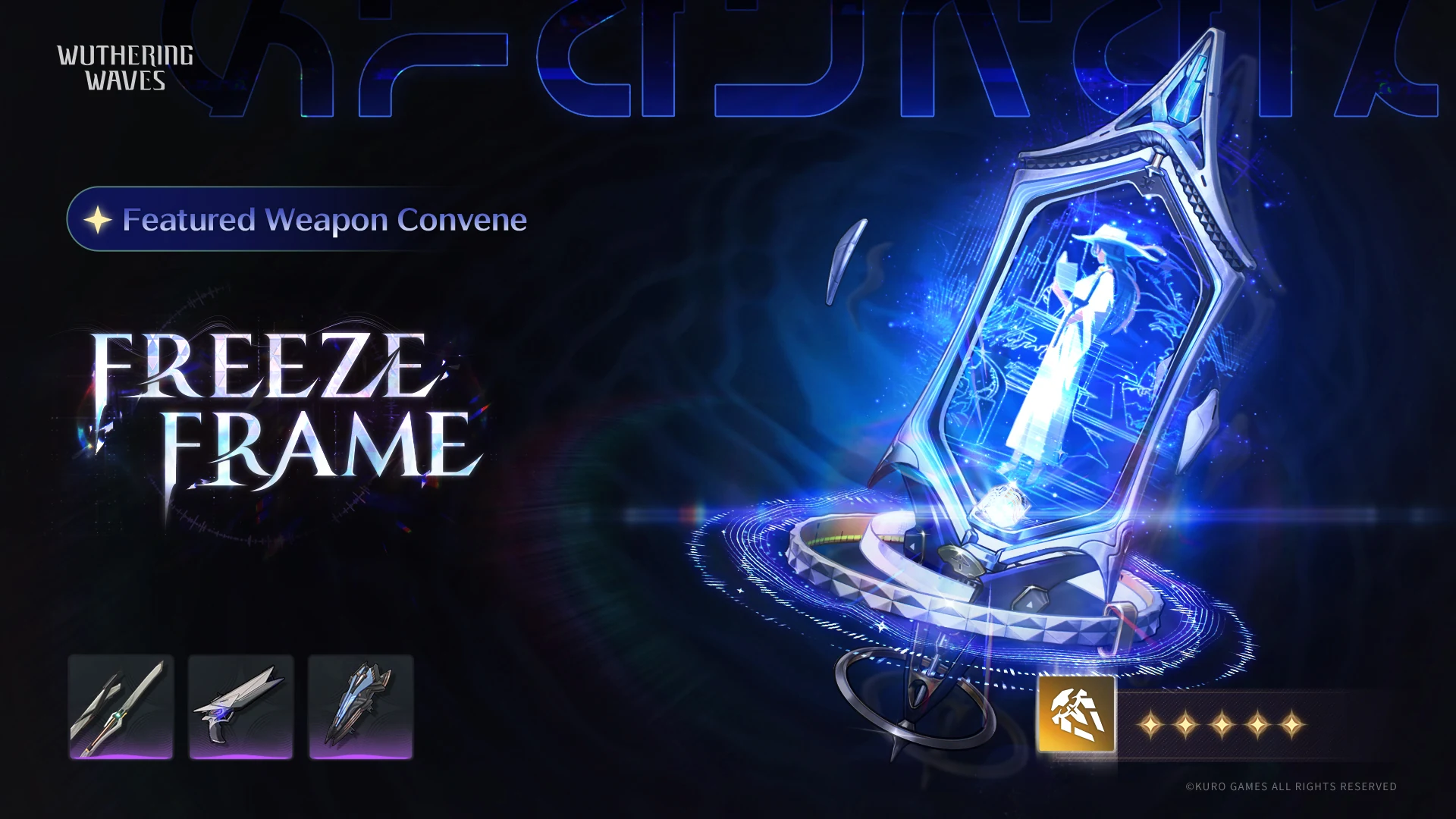 Wuthering Waves Freeze Frame featured weapon banner