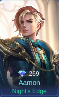 Night's Edge Aamon skin card in-game