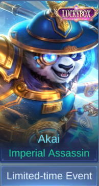Imperial Assassin Akai skin card in-game
