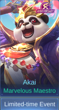 Marvelous Maestro Akai skin card in-game
