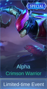 Crimson Warrior Alpha skin card