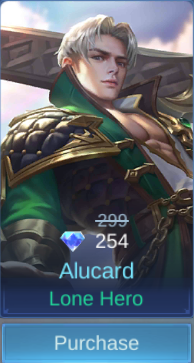 Lone Hero Alucard skin card