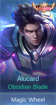 Obsidian Blade Alucard skin card