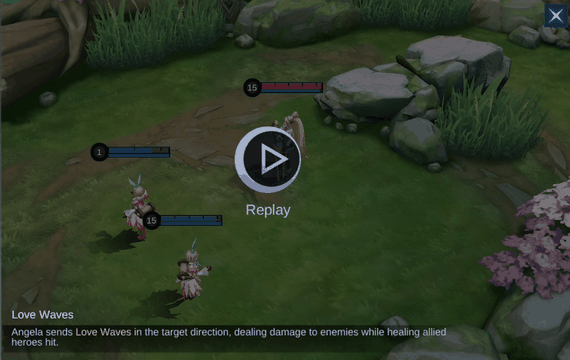 Love Waves in-game demonstration