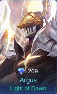 Argus Light of Dawn skin card in-game screenshot