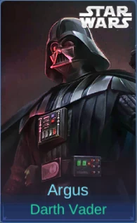 Argus Darth Vader skin card in-game screenshot