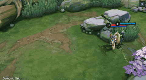 Argus Demonic Grip in-game skill demonstration