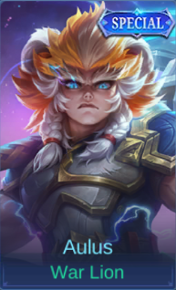 War Lion Aulus skin card in-game