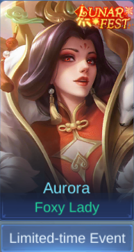 Foxy Lady Aurora skin card