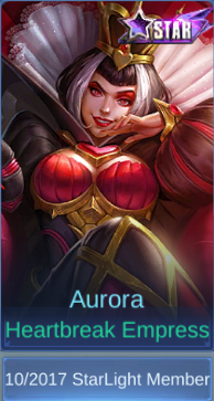 Heartbreak Empress Aurora skin card