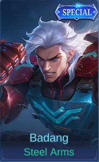Steel Arms Badang skin card in-game
