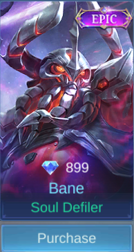 Soul Defiler Bane skin card in-game