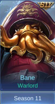 Warlord Bane skin card in-game